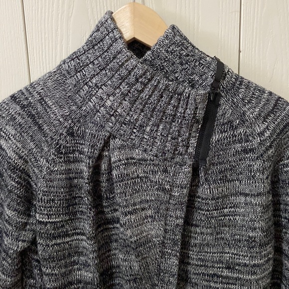 Ivivva Black & White Asymmetrical Knit Sweater - Picture 2 of 7